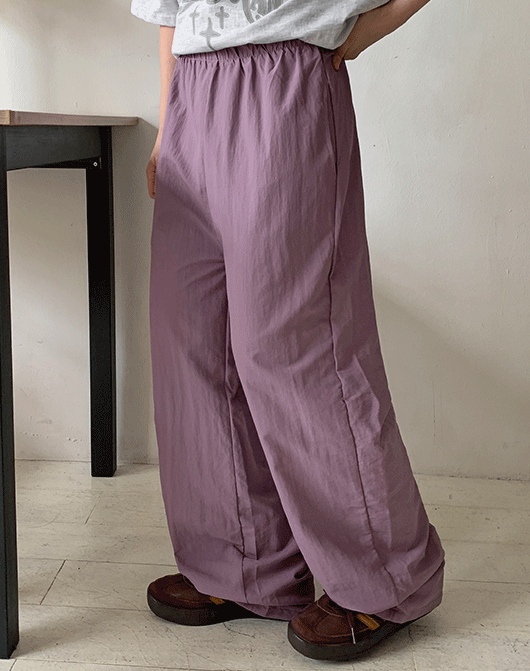 [unisex] 타우마 밴딩 나일론 컬러 팬츠 (8color)