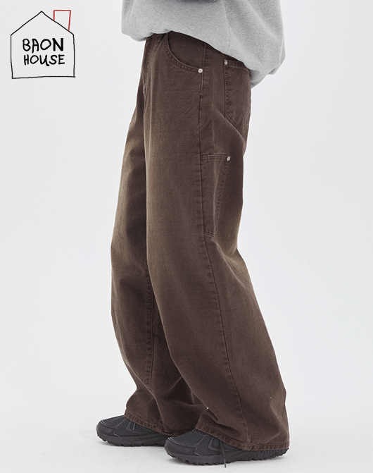 [1천장돌파][BAONHOUSE] Hoaki washing color denim pants (2color)