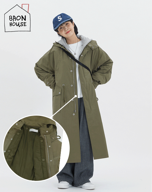 [5천장돌파][BAONHOUSE] Baba long safari jacket (2color)