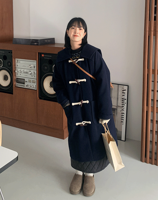 쵸브 토글 카라 울 코트 (3color)