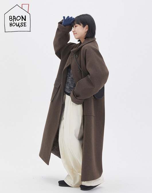 [BAONHOUSE] Wacu quilting long coat (2color)