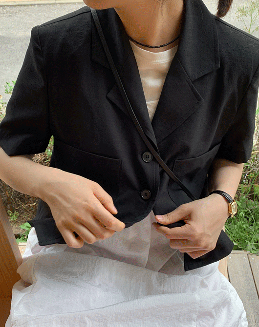 비벤 썸머 싱글 반팔 자켓 (3color)