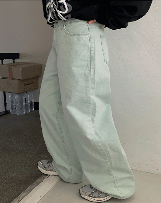 러민즈 피그먼트 컬러 코튼 팬츠 (8color)